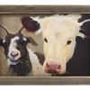 Slickblue Country Farm Animal Print – Rustic Wooden Wall Art with Cow & Goat, Natural Frame, 13.5" x 17.5" - 3 of 3