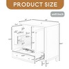 30" Bathroom Vanity with Sink Combo, Bathroom Storage Cabinet with Drawer and 2 Doors, Bath Vanity Cabinet with Adjustable Shelf - Leovsnove - 4 of 4