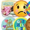 LoonBalloon 9 Inch Get Well Stick Value Pack Balloons (30 Pack) - Pre-Inflated - 2 of 2