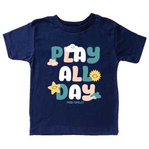 The Juniper Shop Mini Smiley Play All Day Toddler Short Sleeve Tee - 1 of 4