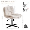 Large Size Armless Home Office Desk Chair - 3 of 4