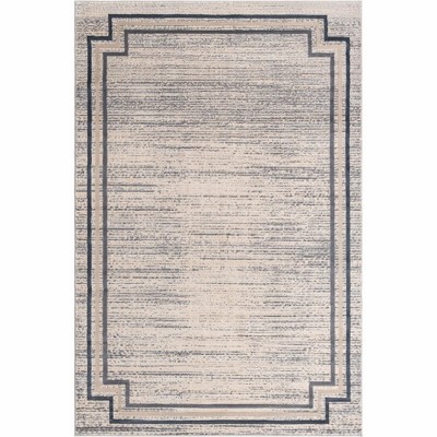 Gray Braided Handmade Synthetic 6' x 9' Abstract Rug