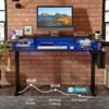 Bestier 58" Standing Desk with Monitor Stand, Height Adjustable LED Computer Desk with Storage &Hook, Stand up Working Desk for Home Office & Writing - 4 of 4