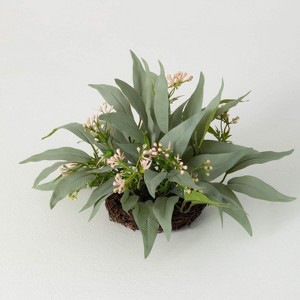 Sullivans Artificial Blade Eucalyptus Orb 13"H Green - 1 of 4