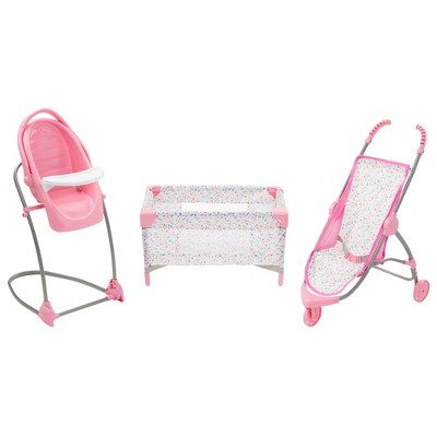 chicco deluxe nursery time fun for baby dolls play set