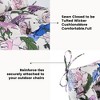 ARTPLAN Outdoor Chair Cushion,High Back Tufted Patio Cushion with Tie for Adirondack Rocker Chair,44"x21"x4",1 Count,Floral - 3 of 4