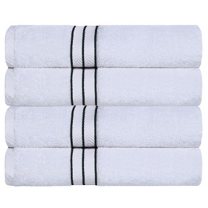 Premium Cotton Solid Plush Heavyweight Hotel Luxury Towel Set by Blue Nile Mills - 1 of 4