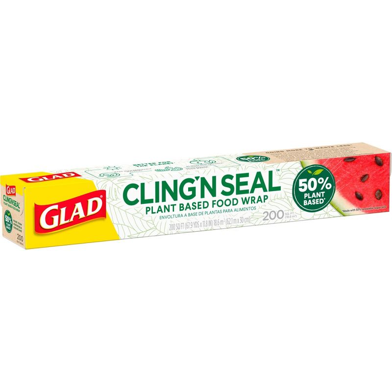 Glad Cling n Seal 50% Plant Based Food Wraps - 200 sq ft, 3 of 13