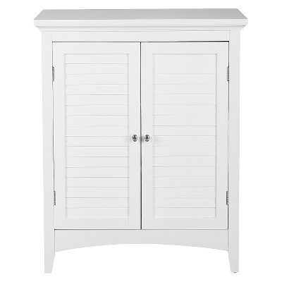 Elegant Home Fashion Slone 2 Door Shuttered White Floor Cabinet Target