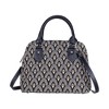 Signare USA Luxor Art Deco Black and White Convertible Top Handle Bag - 4 of 4