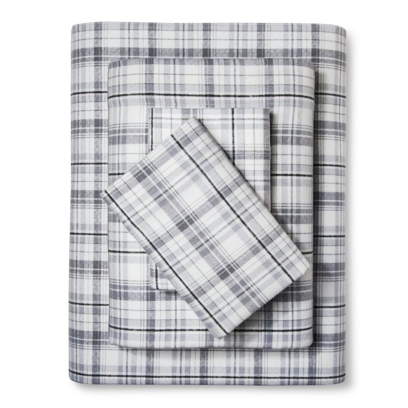 Patterned Flannel Sheet Set - Eddie Bauer, 1 of 16