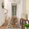 Runner Rugs - Washable Non-Slip Scalloped Low Pile Carpet Hallway Runner for Kitchen Bedside Entryway Laundry Bathroom - 4 of 4