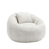 Sapphtopaz Extra Large Round Bean Bag Chair with Footrest, Pillow Chenille Sofa Chair Bean Bag Chairs for Adults, for Living Room, Bedroom - 3 of 4