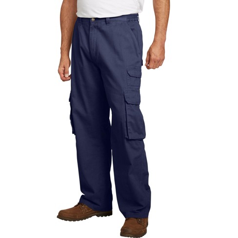 Boulder Creek By Kingsize Men's Big & Tall Side-elastic Stacked Cargo  Pocket Pants - Tall - 46 40, Navy Blue : Target