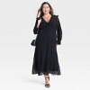 Women's Long Sleeve Sheer Maxi Dress - A New Day™ - 3 of 3