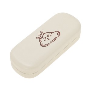 Unique Bargains Eyeglasses Case 6.3"x2.36"x1.18" Beige 1 Pc - 1 of 4