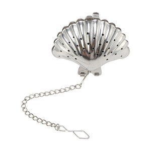 Unique Bargains Tea Infuser Tea Egg Design Infuser Traditional Style Hand Wash Stainless Steel Silver Tone 1Pcs - 1 of 4