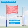 Unique Bargains Stainless Steel Extendable Portable Guide Handheld Flag Pole 4 Pcs - 2 of 4