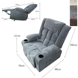 Large Power Lift Recliner Chair with Massage and Heat for Elderly People, 3 Positions, 2 Side Pockets and Cup Holders, and USB Ports - 1 of 1