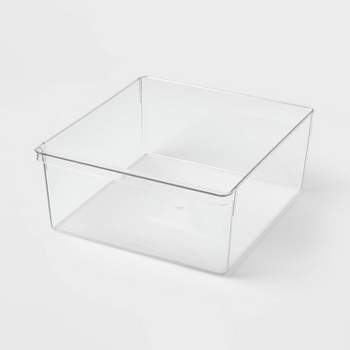 Thyle 2 Pcs Plastic Drawers Organizer Mini Organizer Box Stackable Plastic  Drawer Storage Organizer Containers Clear Storage Drawer Units for Desktop