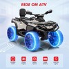 24V Kids Ride on Car, 2 Seater Electric ATV Car, 3 Speed Ride on Toy with LED Lights, 2WD/4WD Power, Music  for Boys Girls - 4 of 4