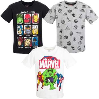 Marvel Avengers Graphic T-shirt Logo To Kid Toddler Target Big 