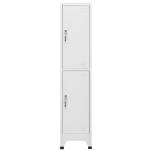 vidaXL Locker Grey Steel Medium Locker Rectangular Industrial - 1 of 4