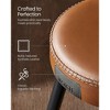 VASAGLE EKHO Collection - Bar Stools Set of 2, Kitchen Counter Stools, Breakfast Stools, Synthetic Leather with Stitching,24.8-Inch Tall - 2 of 4