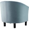 Modway Prospect Channel Tufted Performance Velvet Armchair - Light Blue - 3 of 3