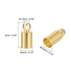 Unique Bargains Copper Rust-proof Glue-in Tassel Necklace Leather Cord End Caps 50 Pcs - 2 of 4