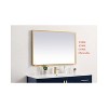 Elegant Lighting Pier 27x30 inch LED Mirror with Adjustable Color Temperature 3000K/4200K/6400K in Brass - 3 of 4