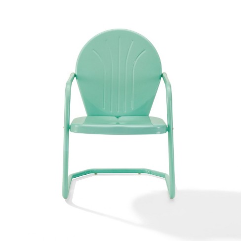 Aqua metal chairs sale