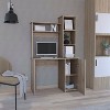 NicBex Modern Minimalist Rectangular Computer Desk with Door Cabinet & Bookshelf,Writing Desk Home Office Desk for Study,Bedroom - 2 of 4