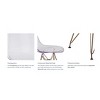 NicBex Modern Dining Chair Set of 2,Kitchen Chairs with Golden Base,Armless Chair for Kitchen,Office,Living Room,Transparent - 3 of 4