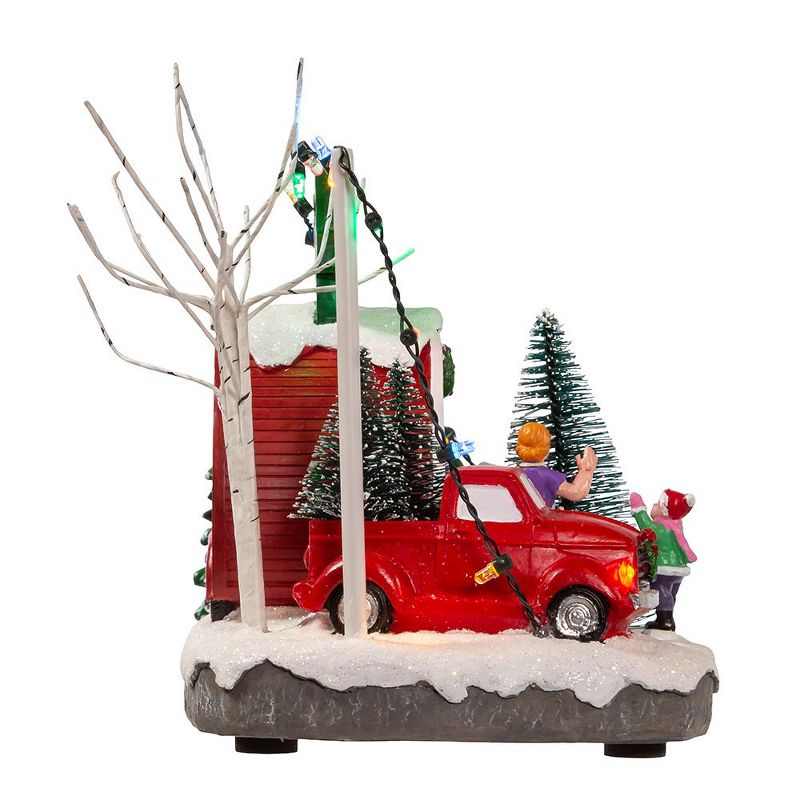 Kurt Adler 4.7-Inch Battery Operated Lighted "Christmas Trees" Village Shop, 2 of 4