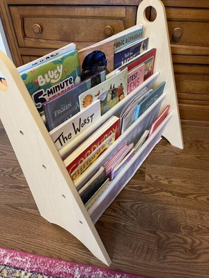 Wildkin Sling Bookshelf with Storage White/Blue