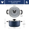 Farberware Disney Bon Voyage 5.5qt Ceramic Nonstick Stockpot with Lid Blue: Dishwasher-Safe, Electric & Gas Compatible - 3 of 4