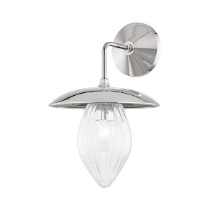 Mitzi Lana 1 - Light Wall Light in  Polished Nickel Clear Shade - 1 of 1