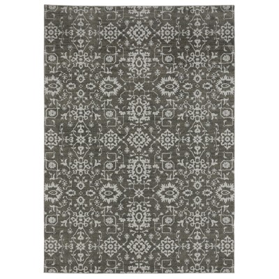 Oriental Weavers Intrigue INT09 Grey/ Ivory Indoor Area Rug - 3'10" x 5'5"