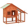 vidaXL Rabbit Hutch 55.1"x24.8"x47.2" Solid Firwood - 2 of 4