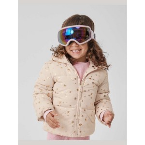 The Children's Place Baby Girls Long Sleeve Print Midweight Microfleece Lined Puffer Jacket - 1 of 4