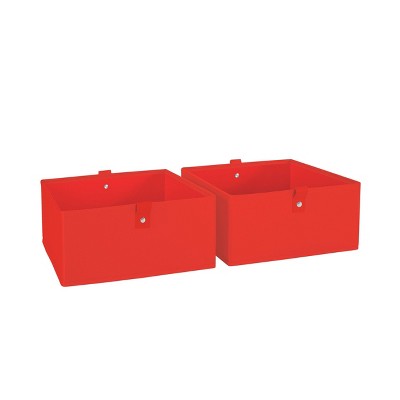 RiverRidge Kids' 2pc 5" Fabric Collapsible Storage Cube Organizers for Playroom Organization