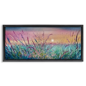 Stupell Industries Pond Reeds Sprouting at Sunset, 31" x 14" - 1 of 4