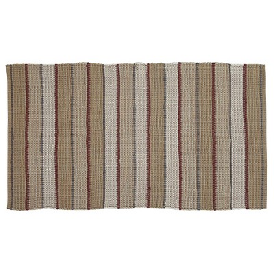 Park Designs Glenwood Antique Red Chindi Rag Rug 3 ft X 5 ft