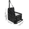 Unique Bargains Foot Prints Pet Car Seat Cover 15.75"x12.6"x9.84" Black 1 Pc - 4 of 4