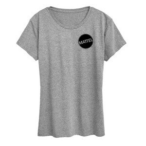 Women's - Mattel - Mattel Original Logo Pocket Size Short Sleeve Graphic T-Shirt - 1 of 4