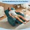 Manual Recliner Chair,Ergonomic Overstuffed Breathable Fabric Reclining Chair with Side Pockets - 4 of 4