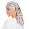 Collections Etc Pre-Tied Silky Soft Damask Print Head Wrap - 2 of 4