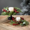 20"H Sullivans Cedar Berry Christmas Mini Wreath, Green - 3 of 3