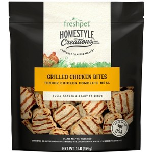 Freshpet Homestyle Creations Grilled Chicken Flavor Bites Wet Dog Food - 1lb - 1 of 3